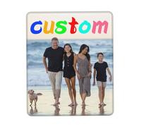 Personalised Mouse Mat, Custom Mouse Pad with Photo Text Logo, Non-Slip Personalised Mouse Mats for Desk, Customize Gaming Mouse Pad for Office Home Family Friends Lovers Couples (Vertical)