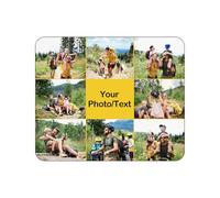 Personalised Mouse Mat, Custom Mouse Pad with Photo & Text, Non-Slip Rubber Mouse Mat for Laptop Computer Office Desk, Mousepad Small with Anti-Slip Rubber Base