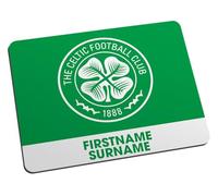 Personalised Mouse Mat for Celtic fans, featuring club crest, great for football supporters, fabric top, non slip mouse pad 5mm thick