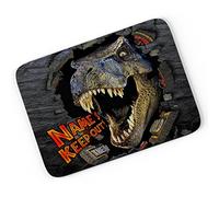 Personalised Mouse Mat JURASSIC PARK TREX DINOSAUR Computer Pad PC Laptop Gamer Work Teacher Gift