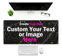 Personalised Mouse Mat with Photo Large Custom Computer Desk Mat Picture Logo Text XL/XXL Personalized Keyboard Mouse Mat Non-Slip for Computer Office Supplies