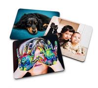 Personalised Mouse Mat with Photo & Text - Custom Mouse Pad, Non Slip Neoprene Mousemat, 22 x 18 cm, Photo Gift for Office, Gaming & Home Desk