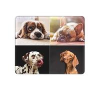 Personalised Mouse Pad Make Your Own Customised Photo Mousepad, Custom Gaming Non-Slip Rubber Base Mouse Mat for Office Home Personalised Gifts Presents for Kids Girls Boys Dad Mom,4 Pictures Collage
