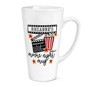 Personalised Movie Night Mug 17oz Large Latte Mug Cup
