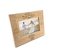 Personalised Mr and Mrs Love Birds Wooden Wedding Photo Frame Gift (8 x 10 Inch)