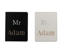 Personalised Mr and Mrs Passport Covers Mr&Mrs Passport Holders Honeymoon Travel Gifts for Newly Wed Couples Personalised Wedding Gift Personalised Mr and Mrs Passport Covers Couples Passport Sleeve