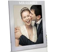 Personalised Mr and Mrs Photo Frame. Personalised Wedding Picture Frame 10x8
