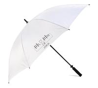 Personalised Mr & Mrs Est Date and Heart Wedding Design White Wedding Umbrella Parasol