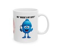 Personalised MR Where's My Vape Mug, White, Cup
