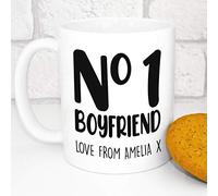 Personalised Mug - Add Your Own Message - Custom Number 1 Mug - No 1 (Boyfriend)