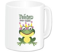 Personalised Mug - Animal Design - Frog Prince (A GoPersonalised Design) - Any Name/ Message