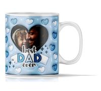 Personalised Mug for Dad | Add Photo | Best Dad Ever Mug | Gift or Present for Dad Personalised Cup | Birthday Gift Present for Dad Christmas Fathers Day Gift