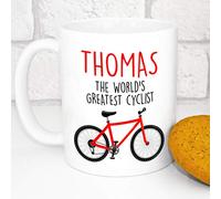 Personalised Mug - Funny Secret Santa Gift - Add A Name - World's Greatest (Cyclist)