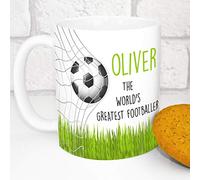 Personalised Mug - Funny Secret Santa Gift - Add A Name - World's Greatest (Footballer)