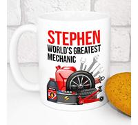 Personalised Mug - Funny Secret Santa Gift - Add A Name - World's Greatest (Mechanic)