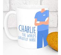 Personalised Mug - Funny Secret Santa Gift - Add A Name - World's Greatest (Nurse)