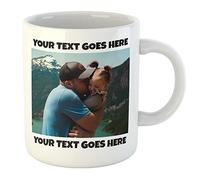 Personalised Mug - Printed with Text and Photos Coffee Cup Tea Cup Various Options Mothers Day Fathers Day (Image One Side Text One Side)