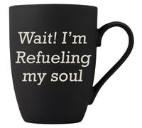 Personalised Mug with Custom Text -Coffee Mug for Men & Women -Curved Black