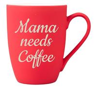 Personalised Mug with Custom Text - Ideal Gifts for Officemates, Father's Day, Mother's Day, Retirement and Other Special Occasions - Office Cup (Matt Red Curved Mug, 300ml)
