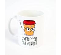 Personalised Mug with Espresso Patronum Print Inspired by Harry Breakfast