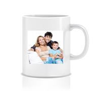 Personalised Mug with Photo and Text - Perfect Customised Gift for Mother's Day and Father's Day, Ceramic Coffee Cup and Kitchenware - 11oz