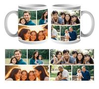 Personalised Mug with Photo Collage Personalised with 10 Photo School Home Office Cup Work Desk Novelty Mugs for Work Colleagues, Great Gift Christmas Birthday Present 160-Personalised6Photo-Mug