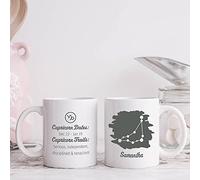 Personalised Mug with Zodiac Horoscope Star Sign Design - 11oz Ceramic Coffee Mug Tea Cup - Novelty Gift Mug - Capricorn