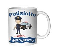 Personalised Mugs - Original and Funny Ceramic Gift Idea 350 ml - Funny Mugs for Birthday Gift, Christmas Gift or Anniversary Gift (Policeman)