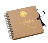 Personalised Multiple Colour Adventures Holiday Scrapbook Photo Album (Kraft Brown)