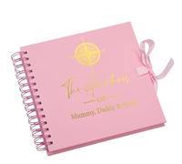 Personalised Multiple Colour Adventures Holiday Scrapbook Photo Album (Pink)