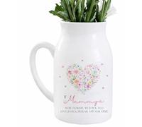 Personalised Mum Birthday Gifts - If Mums were Flowers Small Ceramic Vase - Mum Keepsake from Daughter Son - Thank You, Mother's Day, Christmas