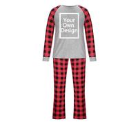 Personalised Mum & Dad Pajama Suit & Baby/Kids T-Shirt Pants-Create The Family Pajama Set -Matching Family Baby Gift Set-Chrismas Printed Pajama- Any Text Image Colour Baby Romper Suit