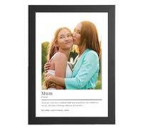 Personalised Mum Gift With Photo and Loving Definition - Heartwarming Gift for Birthday, Mother’s Day, Christmas, Thank You For A Special Mummy, Mam From Daughter Or Son