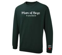 Personalised Mum Of Boys Ladies Sweatshirt Pullover Kids Names Gift Mothers Day