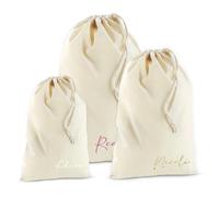 Personalised Mum Xmas Gifts for Mum from Daughter and Son, Personalised Mum Santa Sacks, Customised Santa Sacks with Name, Custom Cotton Santa Sacks, Personalised Christmas Stocking Gifts for Mum