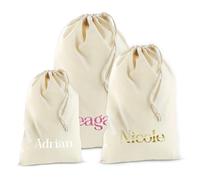 Personalised Mum Xmas Gifts for Mum from Daughter and Son, Personalised Mum Santa Sacks, Customised Santa Sacks with Name, Custom Cotton Santa Sacks, Personalised Christmas Stocking Gifts for Mum