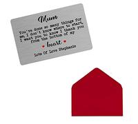 Personalised Mum You've Done So Many Things for Me Metal Sentimental Keepsake Gift Credit Card Sized Wallet/Purse Card Mother's Day Birthday Christmas (No Cut Out)