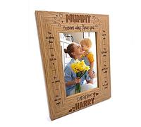 Personalised Mummy Photo Frame Gift The Reasons I Love You (4 x 6 Inch)