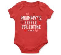 Personalised Mummy's Little Valentine Babygrow Custom Name Keepsake 1st Valentines Special Memories Baby Boy Girl Vest, 0-3 Months, Red