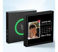 Personalised Music Album Fridge Magnet - Can Play Songs & Adjust Volume - Custom Music Player Refrigerator Magnet with Photo & Picture, Christmas Anniversary Valentine's Day Gifts for Couples Him Her