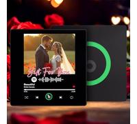 Personalised Music Album Fridge Magnet - Can Play Songs - Custom Music Player Refrigerator Magnet with Photo & Picture, Christmas Anniversary Valentine's Day Gifts for Couples Him Her