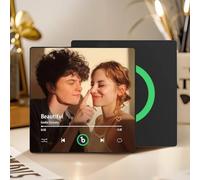 Personalised Music Fridge Magnet, Custom Spotify Refrigerator Magnets with Photo, Personalised Anniversary Birthday Gift Musical Fridge Magnet for Boyfriend, Girlfriend, Women, Men