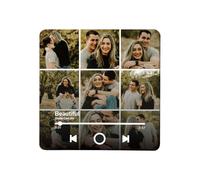 Personalised Music Fridge Magnet with Photo, Name & Date - Customised Couple Gifts for Him and Her Musical Fridge Magnet Anniversary, Birthday, Valentine’s Day, Home Decoration Gifts (Style 15)