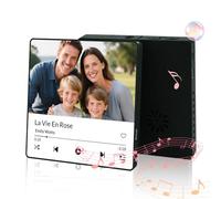 Personalised Music Fridge Magnet with Voice Recorder, Custom Spotify Song Photo Frame, Playable Magnetic Gift for Couples, Wedding, Anniversary, Birthday, Mum, Dad, Grandma, Grandpa (Style 3)