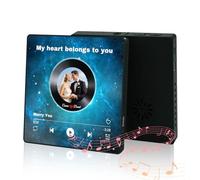 Personalised Music Fridge Magnet with Voice Recorder, Custom Spotify Song Photo Frame, Playable Magnetic Gift for Couples, Wedding, Anniversary, Birthday, Mum, Dad, Grandma, Grandpa (Style 2)
