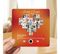 Personalised Music Fridge Magnets Can Play Songs Gifts,Custom Photo Music Fridge Magnet Song Album Cover, Plays Music Refrigerator Magnet,Christmas Valentine's Day Music Fridge Magnets (style11)