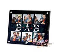 Personalised Music Photo Frame, Custom Creative Gifts for Father, Music Plaque that Can Play Songs, Father's Day Thanksgiving Birthday Gift for Father Grandfather (DAD)