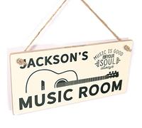 Personalised Music Room Sign, Soul Quote Decor