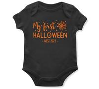 Personalised My First Halloween Babygrow Boy Girl Babies 1st Spooky Vest, 6-12 Months, Black