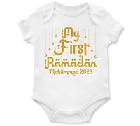 Personalised My First Ramadan Babygrow Baby Boy Girl 1st Eid Babies Vest, 3-6 Months, White